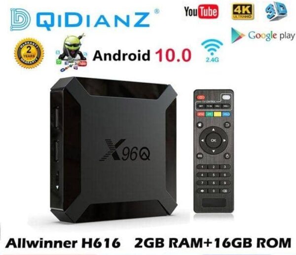 Box Android TV X96Q – 2Go RAM / 16Go ROM – Divertissement sans limite sur votre télé [E1A2]