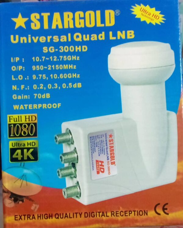 Tête LNB 4 sorties – Réception satellite optimale pour plusieurs décodeurs E1A10