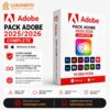 Pack Adobe 2025/2026 Complet – Photoshop, Lightroom, Illustrator, Premiere Pro et plus (Windows & Mac) [L1A3]