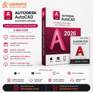 Autodesk AutoCAD 2026 – Multiplateforme (Mac, Windows, iPad) [L1A5]