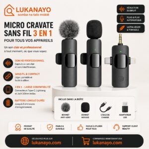 Micro trottoir professionnel – Idéal pour interviews et reportages [E2A6]