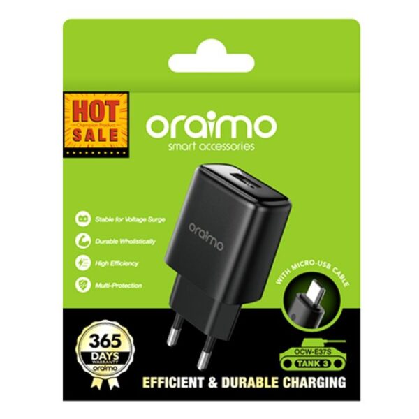 Chargeur Oraimo / Itel – Charge rapide et sécurisée pour tous vos appareils [E3A7]