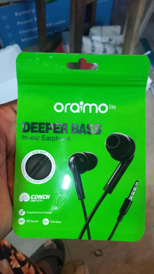 Écouteurs avec fil – Oraimo, JBL, Infinix, Realme & VNP : son clair et confort assuré [E3A1]