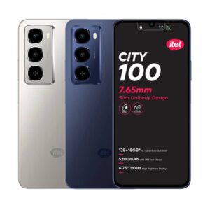 Itel City 100 – 8GB RAM + 128GB ROM, rapide, élégant et performant [E1A20]