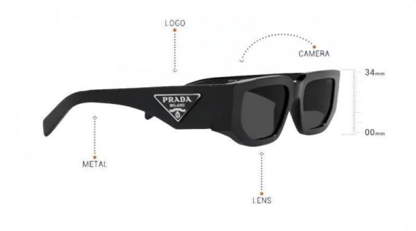 Prada PR 10ZS – Lunettes de Soleil Modernes au Style Iconique [M8A3]