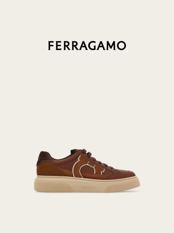 Ferragamo Gancini Low-Top Sneakers – Luxe, Confort & Signature Iconique [M8A1]