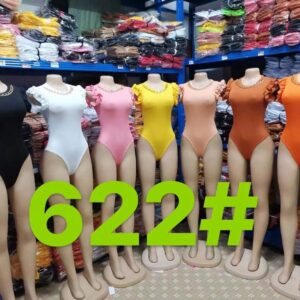 Body à manches courtes et volants – Élégance féminine et tendance [M5C2]