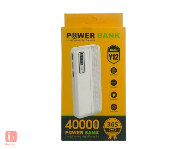 Model Y11 – Power Bank 40000 mAh pour autonomie maximale [E3B3]