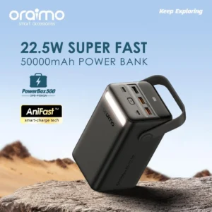 Oraimo Power Bank 50 000 mAh – Ultra Haute Capacité [E6A1]