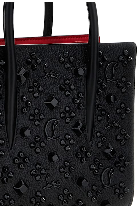 Christian Louboutin Paloma Mini – Sac cabas iconique en cuir noir [M12A4]