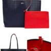 Sac Cabas Lacoste Anna Réversible avec petit sac – Grand Modèle, Élégance & Praticité [M19A3]