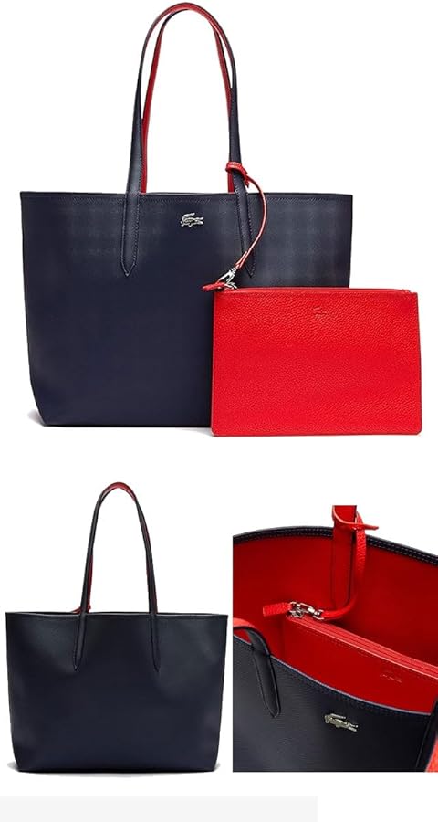 Sac Cabas Lacoste Anna Réversible avec petit sac – Grand Modèle, Élégance & Praticité [M19A3]