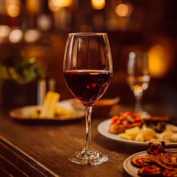 Verres à Vin Delisoga “Red Cherry” – Élégance et Raffinement en Set de 6pcs [E8B2]