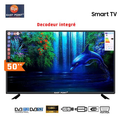 SMART TV East Point 50” Full HD – Grand écran, image nette et immersive [E7A3]