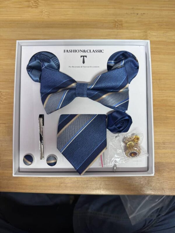 Ensemble Cravate Jemygins 5 pièces – Élégance et Raffinement en Cadeau [M21A8]