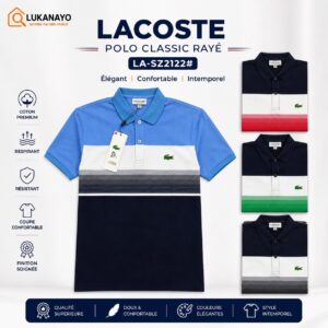 Polo Lacoste Colourblock en Piqué Technique – Style moderne & performance [M15A3]