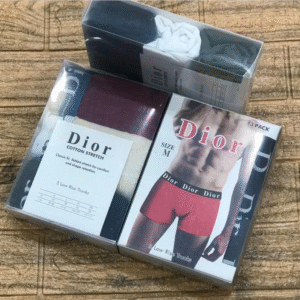 Dior Boxer Briefs – Lot de 3 Sous-Vêtements Homme en Coton Stretch [M10A5]