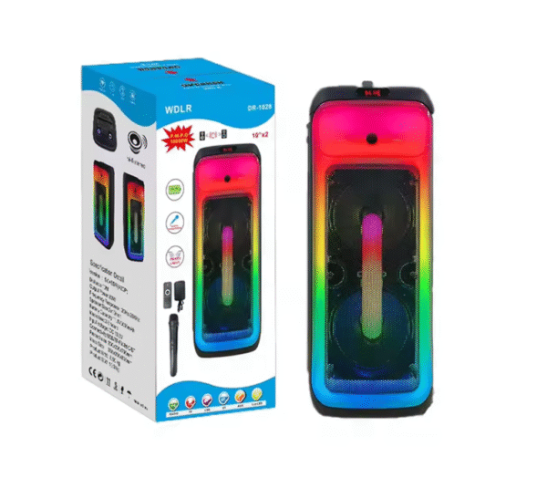 WDLR DR-1028 – Enceinte Karaoké Sans Fil d’Extérieur, Puissante et Festive [E9A3]