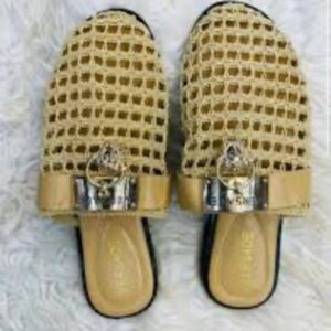 Mules Plates Tricotées Beige – Confort Naturel & Style Minimaliste [M7A2]