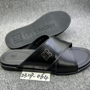 Sandales Givenchy Homme en cuir noir – Élégance moderne et confort premium [M13A2]