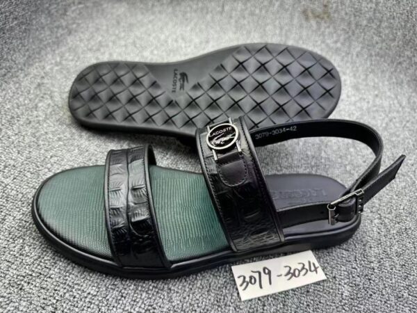 Sandales Lacoste noires pour homme [M13A9]