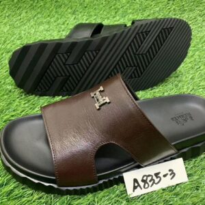 Chaussons Homme Hermès – Luxe et confort en cuir marron [M13B4]