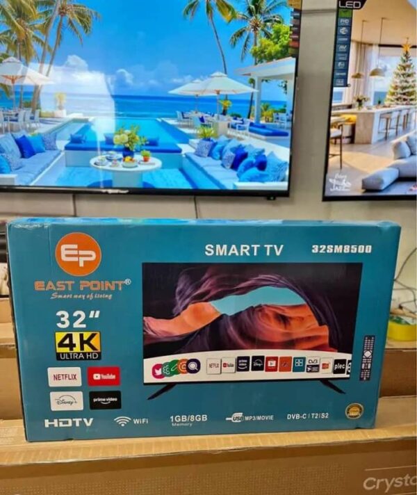 Téléviseur Smart LED East Point 32’’ 4K Ultra HD – Modèle 32SM8500 [E10A2]