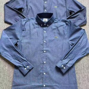 Chemise Lacoste Homme en Coton Chambray – Élégance Moderne & Confort [M21A4]