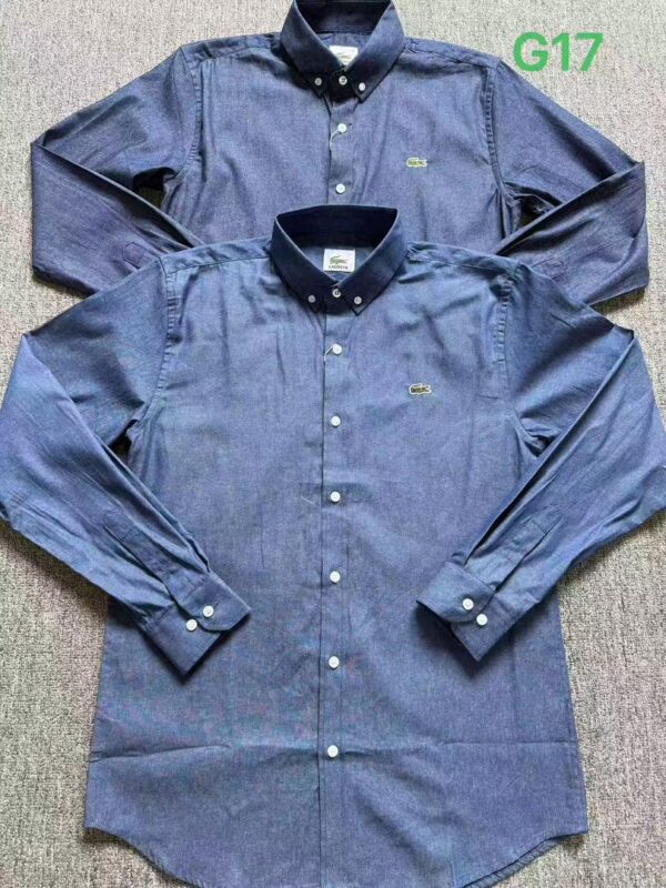 Chemise Lacoste Homme en Coton Chambray – Élégance Moderne & Confort [M21A4]