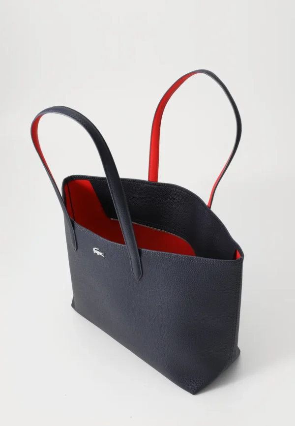 Sac cabas réversible Lacoste Anna – Bleu marine & rouge [M19A1]