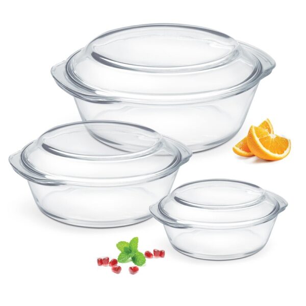 Set de Bols en Verre Borosilicate Red Cherry – Élégance, Résistance et Polyvalence [E8A5]