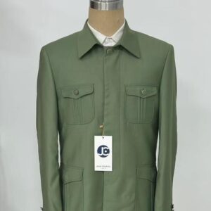 Ensemble Safari Vert Olive – Élégance Fonctionnelle & Style Aventure [M21B6]