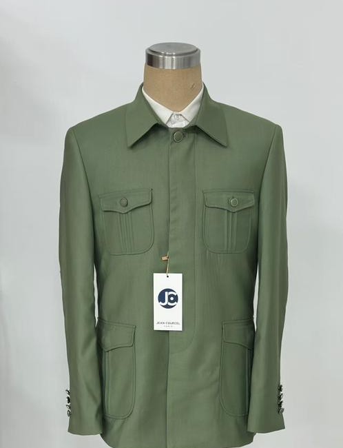 Ensemble Safari Vert Olive – Élégance Fonctionnelle & Style Aventure [M21B6]