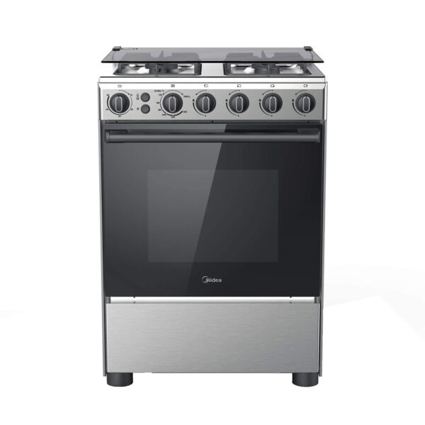 Cuisinière à Gaz Midea 60×60 cm – Autonome & Performante [E12A4]