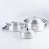 Set de Casseroles en Aluminium Poli – 6 Pièces [E13A5]