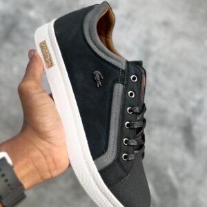 Baskets Lacoste Deviation 3.0 Homme – Élégance Sportive en Cuir Noir [M21B1]