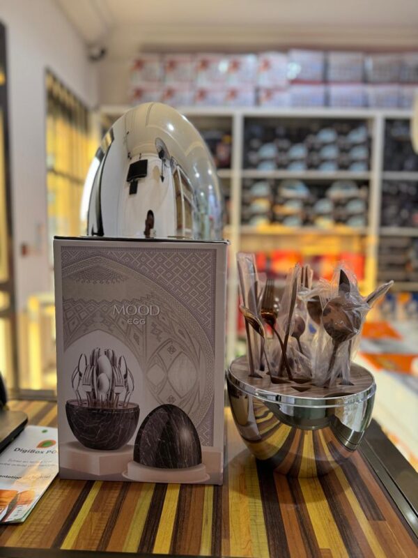 Christofle Mood – Set de Couverts Argentés 24 Pièces dans Étui Oeuf [E13A3]