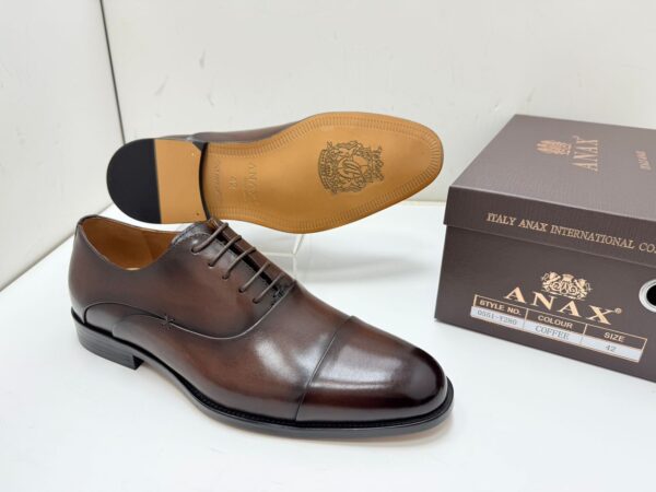 Chaussures Oxford à Bout Droit ANAX International – Couleur Café [M13B8]