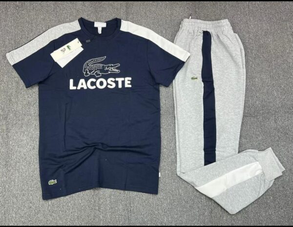 Ensemble Lacoste Sport – T-shirt Colour-Block & Pantalon de Jogging [M21C2]