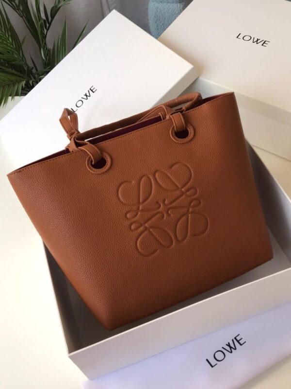 Sac Cabas Loewe Anagram Petit Modèle en Cuir de Veau Tan [M19A9]