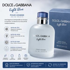 Dolce & Gabbana – Light Blue Pour Homme (Eau de Toilette) – 125ml [M8A5]