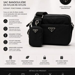 Sac Épaule Prada Re-Nylon – Luxe Durable & Style Iconique [M8A1]