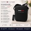 Sac Reporter Tommy Hilfiger Corporate – Texture Mixte en Polyuréthane Noir [M8A2]