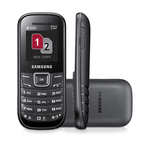 Samsung Keystone 2 (GT-E1207Y/GT-E1205Y) – Téléphone Mobile Dual SIM Noir [E15A2]