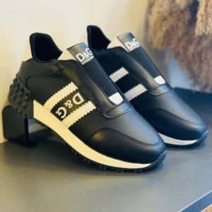 Sneakers Dolce & Gabbana – Édition "Logo Tape" Noir & Blanc [M21D2]