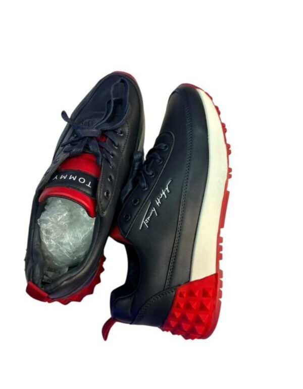 Sneakers Tommy Hilfiger – Style "Court" Iconique Navy & Red [M21D3]