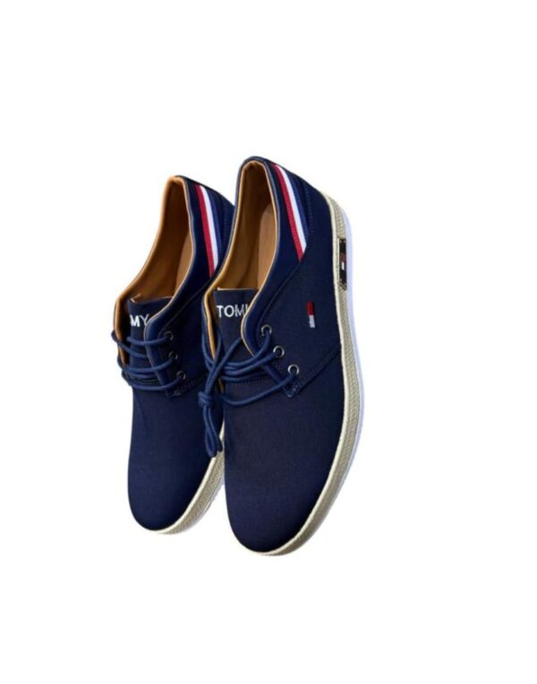 Sneakers Tommy Hilfiger – Toile Navy & Détails Signature au Talon [M21D6]