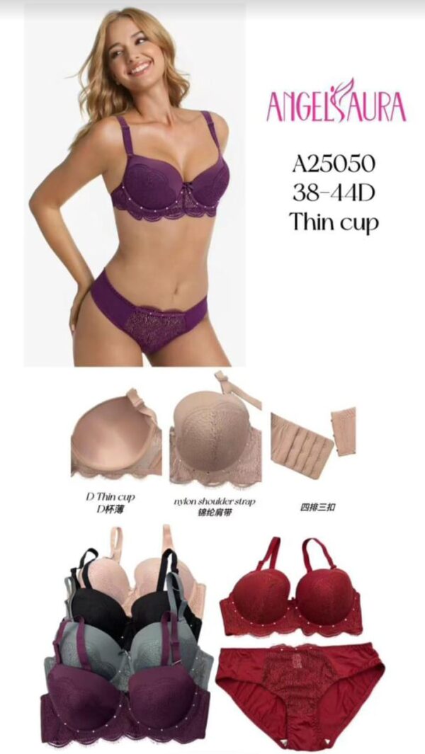 Ensemble Angel Aura "A25050" – Mesh Transparent & Dentelle Graphique [M10B4]