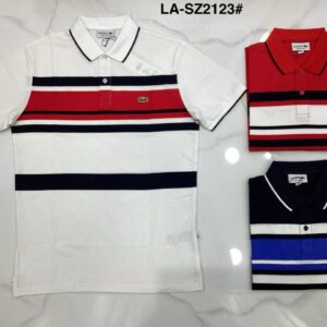 Polo Lacoste Sport – Regular Fit aux Couleurs Iconiques (Blanc, Rouge, Marine) [M15A7]
