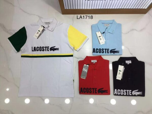 Polo Lacoste Graphic – Piqué de Coton & Typographie Signature [M15A10]